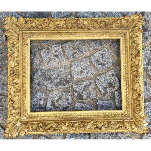 Old Frame 6f Montparnasse Wood Stucco Golden Rebate 41 Cm X 33 Cm