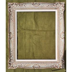 Montparnasse Frame 12f Patinated Wood Rebate 61 Cm X 59 Cm 