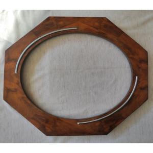 Art Deco Oval Rebate Frame 50 Cm X 39 Cm 