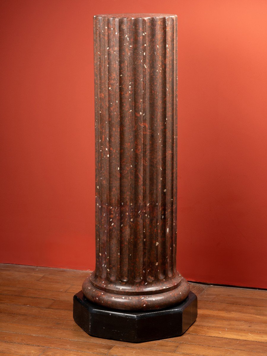 Scagliola Fluted Column 