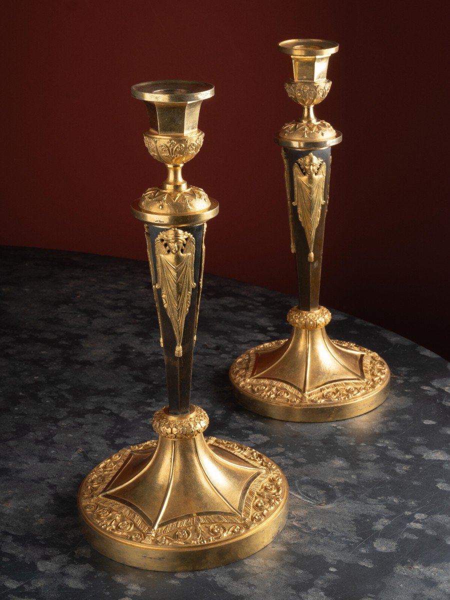 "spirits" Candlesticks By Claude Galle