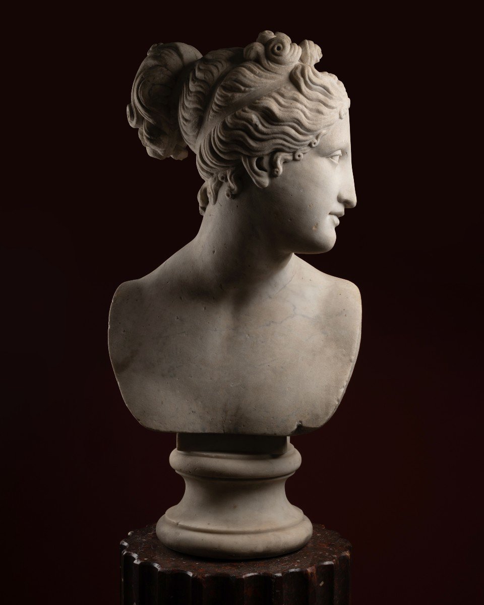 Marble Bust Of The Venus Italica, After Antonio Canova