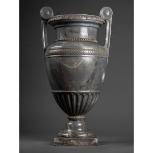 Vase En Bardiglio Reale - Epoque Néoclassique