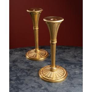 Pair Of Gustavian Candlesticks 