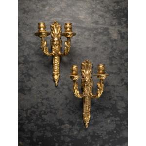 A Pair Of Louis XV Wall Lights With ‘faun’ Masks