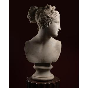 Buste En Marbre De La Vénus Italique d'Après Antonio Canova