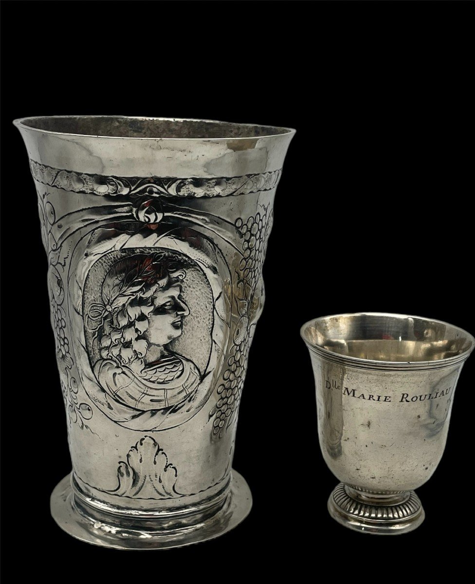 Danzig 1660 Silver Goblet 17th