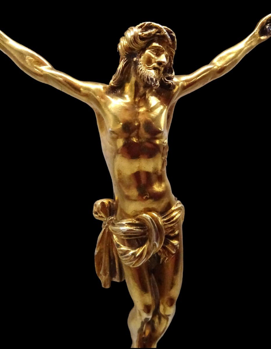 Oratory Cross 1698-1704 Paris Christ In Vermeil-photo-3