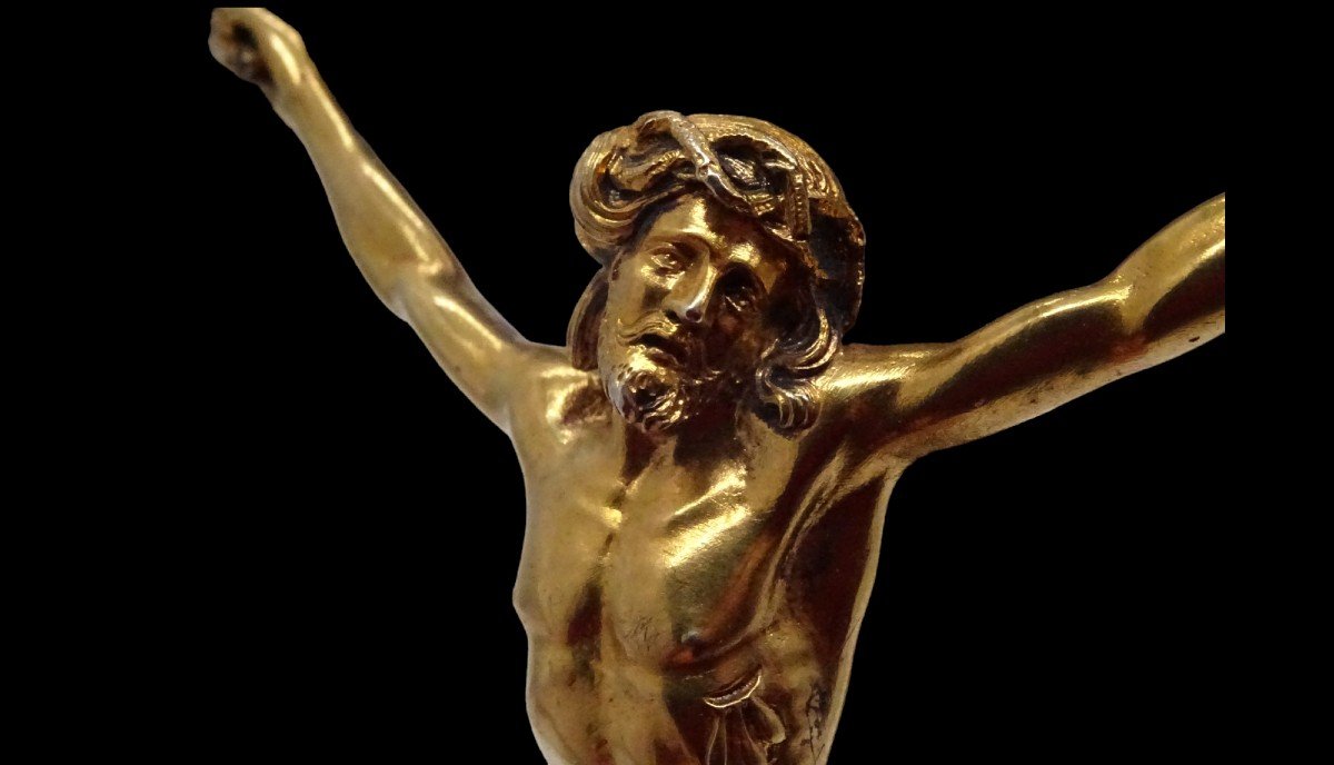 Oratory Cross 1698-1704 Paris Christ In Vermeil-photo-8