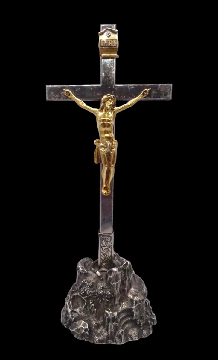 Oratory Cross 1698-1704 Paris Christ In Vermeil