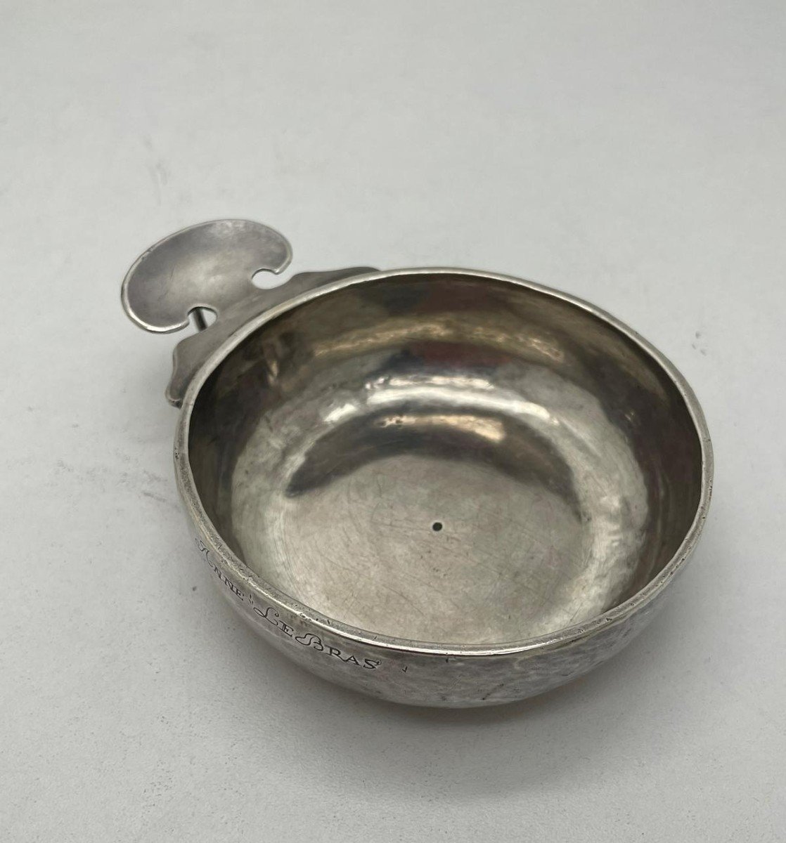 18th Century Silver Winetaster Morlaix 1754 