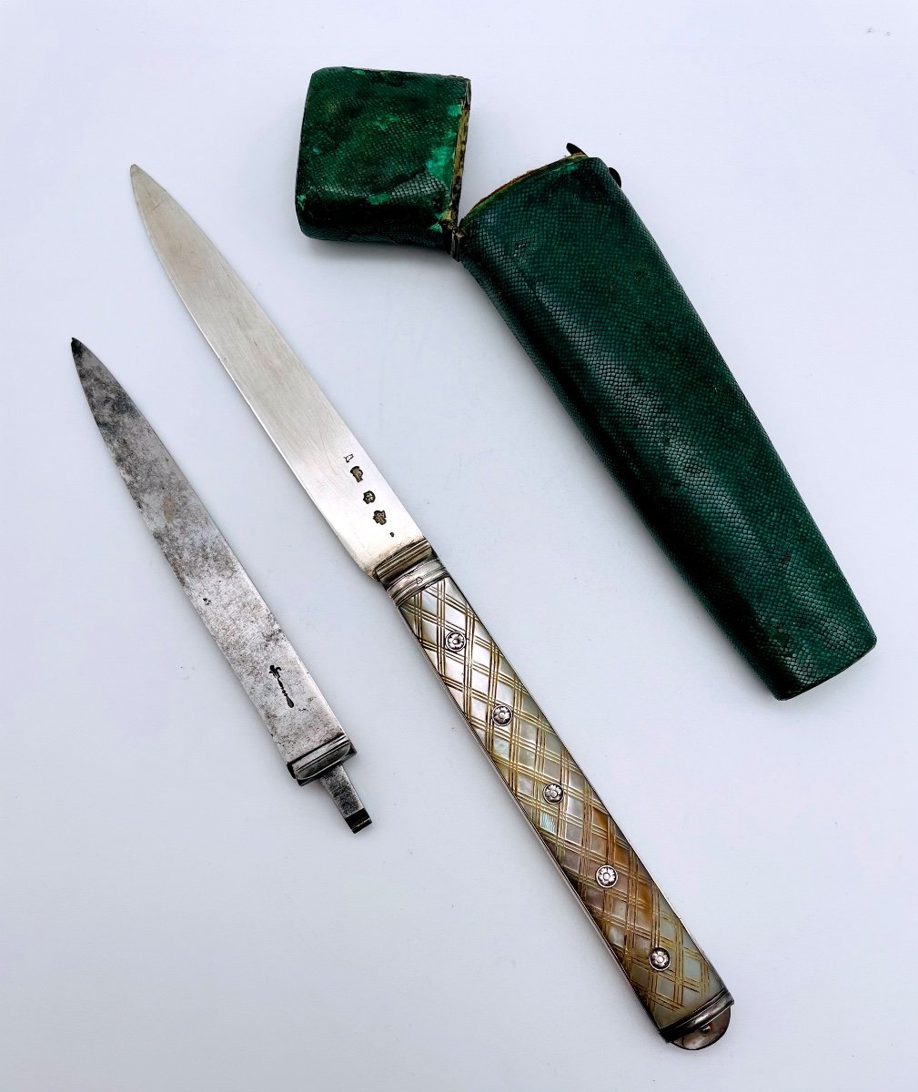 XVIIIth System Knife In Silver 1773