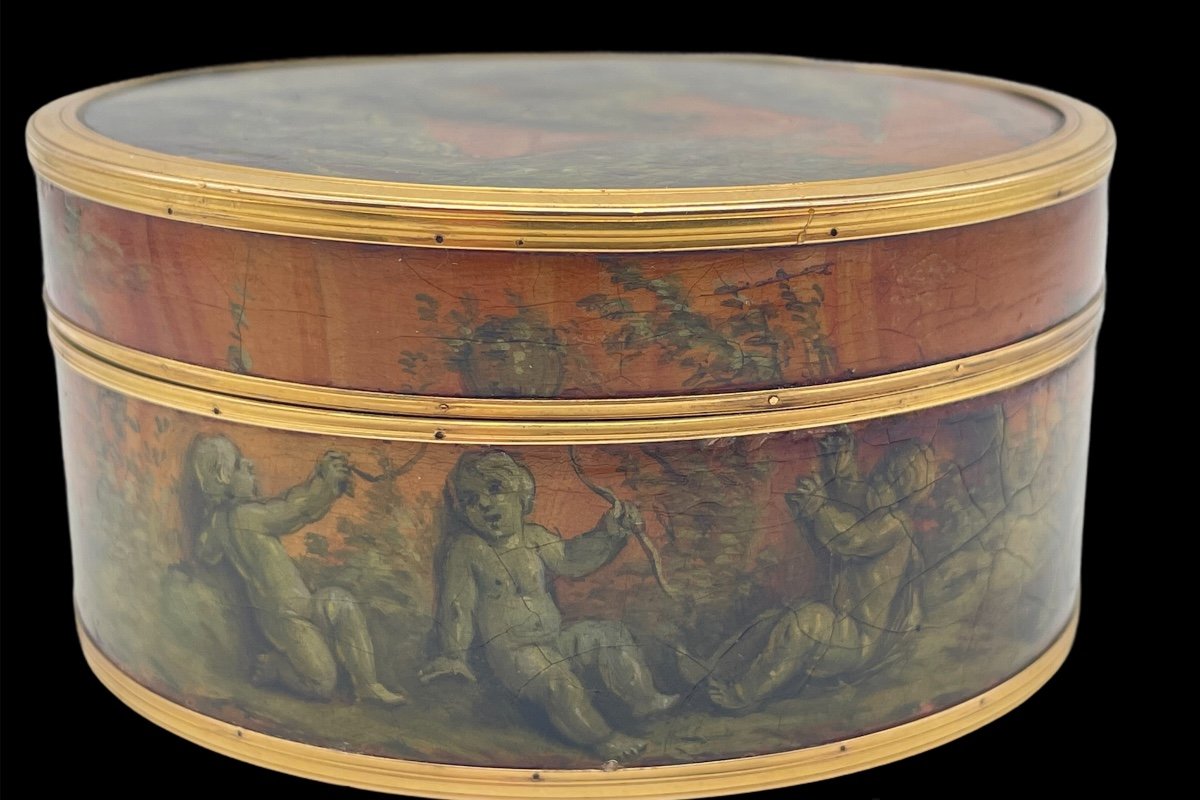 Snuffbox / Box XVIIIth Gold And Martin Varnish-photo-3