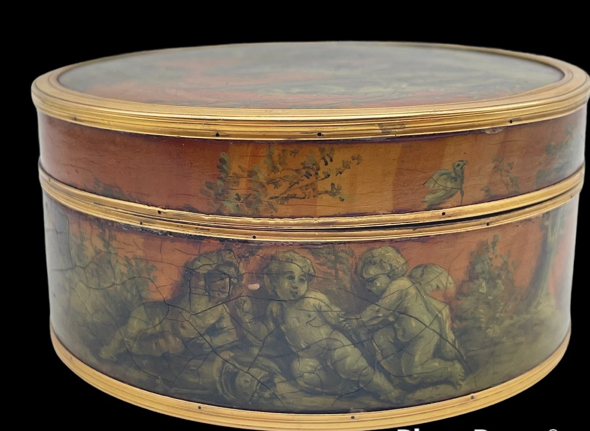 Snuffbox / Box XVIIIth Gold And Martin Varnish-photo-4