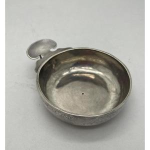 18th Century Silver Winetaster Morlaix 1754 