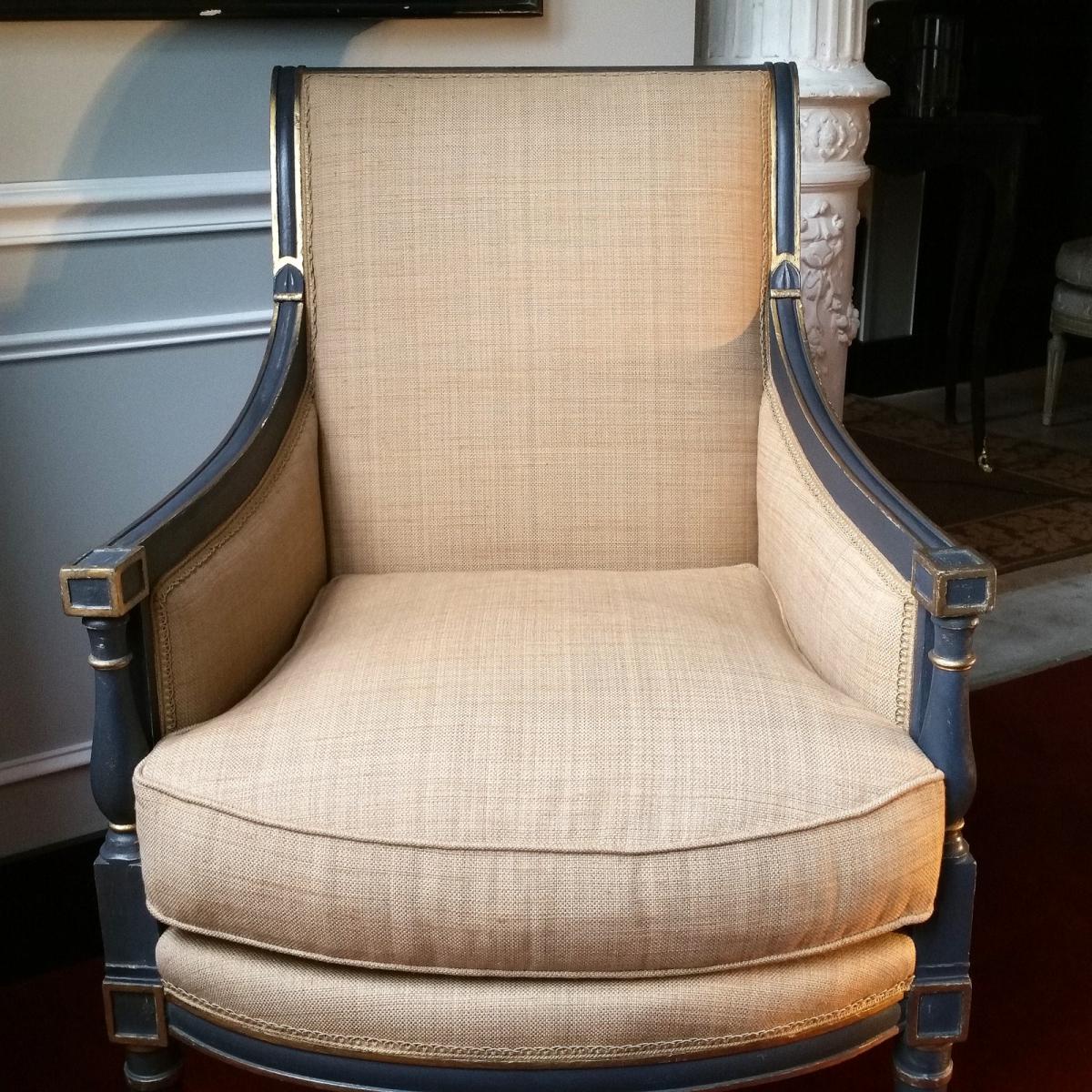 Bergère Laquée De Style Directoire-photo-4