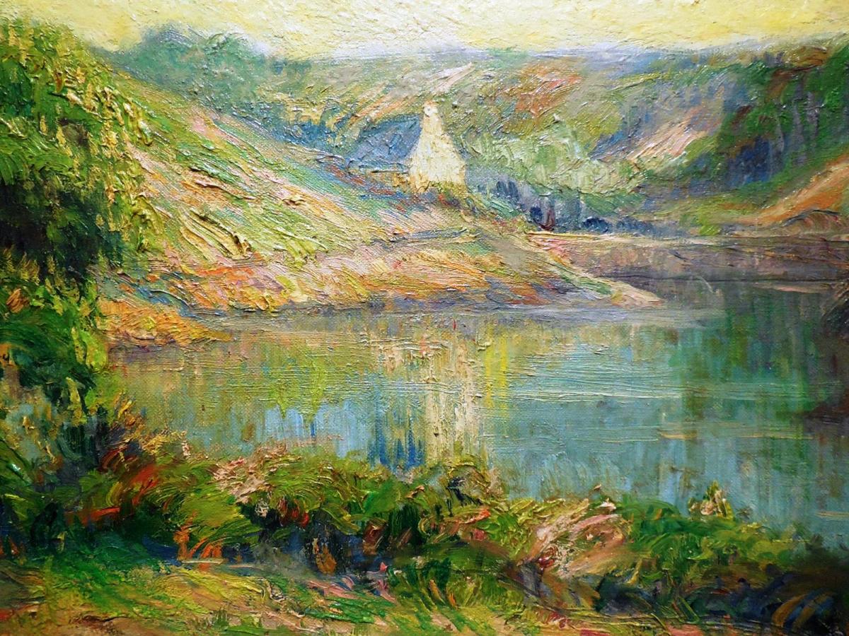 Marius Gourdault , Huile Sur Toile, Le  Port De Doëlan  -photo-1