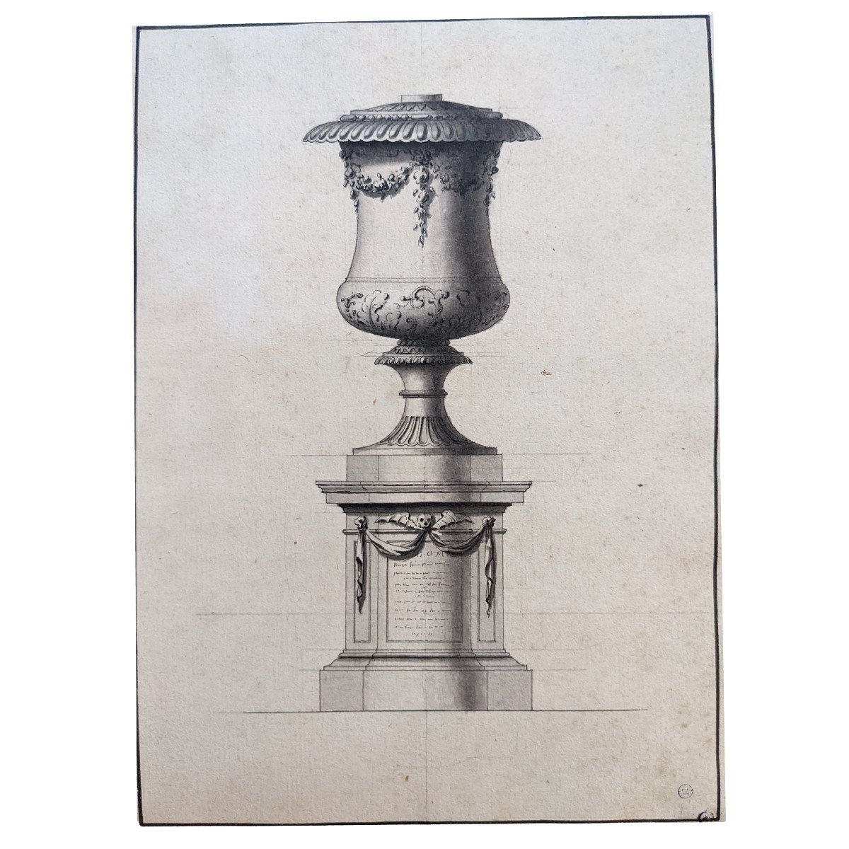 Project For A Vase Or Funerary Monument, Mid-18th Century