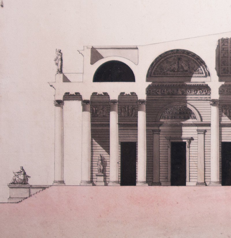 Project For Public Baths Attributed To Mathurin Crucy C 1774-photo-2