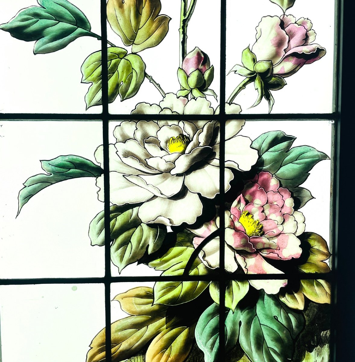 Stained Glass Windows With Flowers And Birds-photo-5