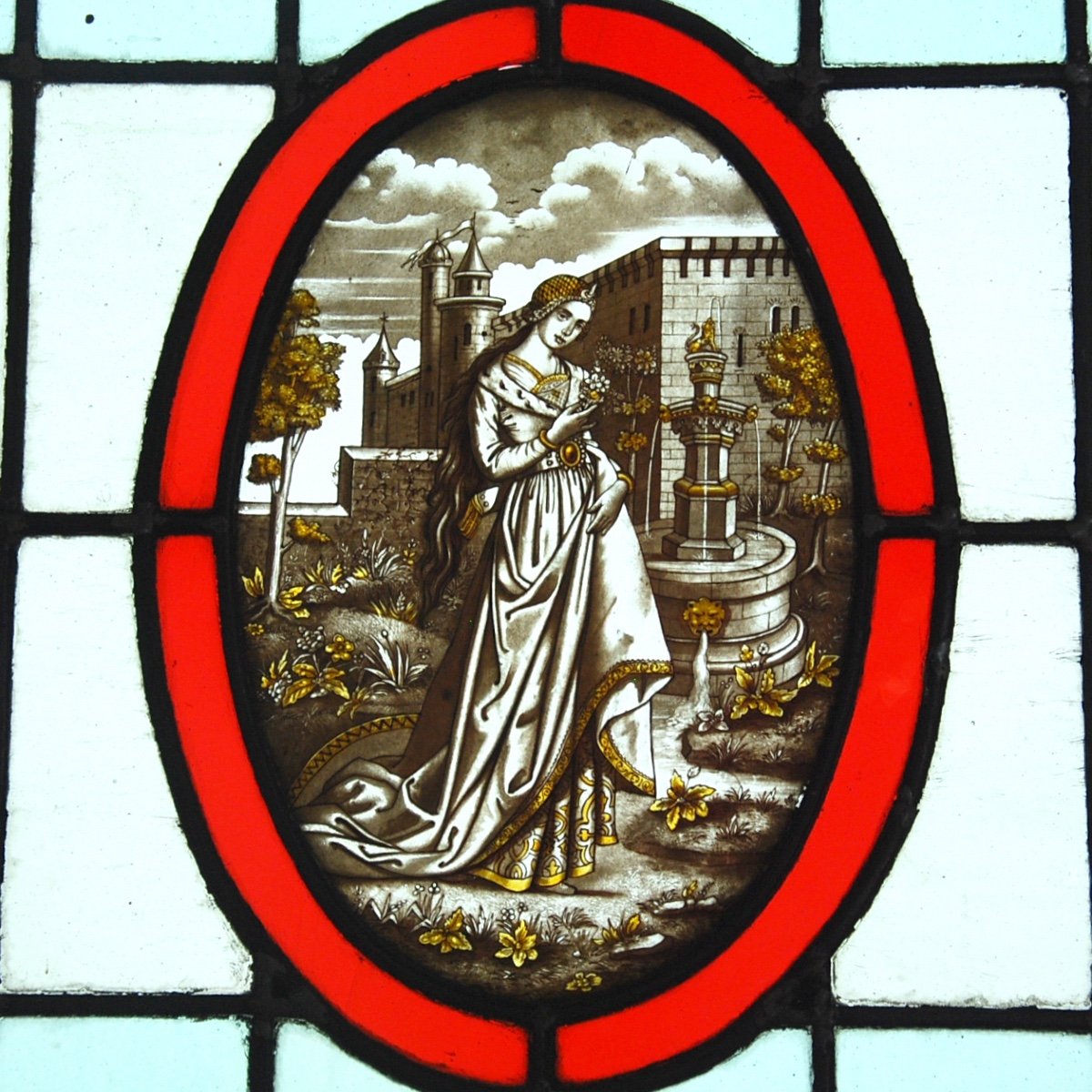 Stained Glass Window With Nineteenth Medallions-photo-4