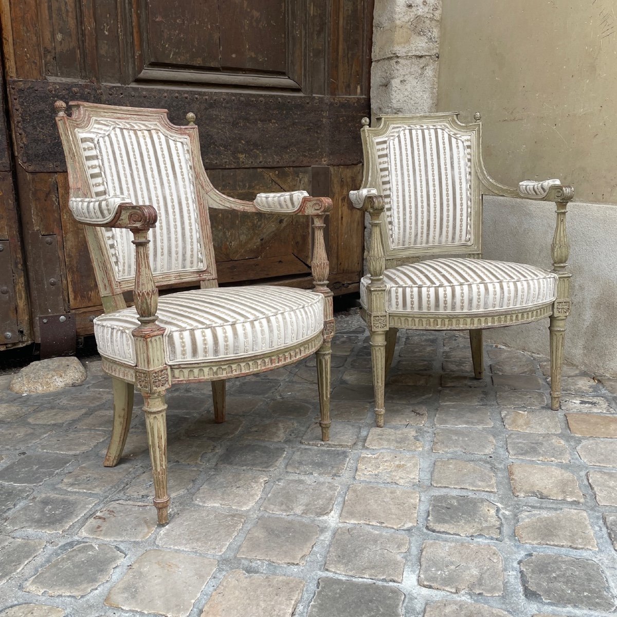 Pair Of Louis XVI Armchairs-photo-2