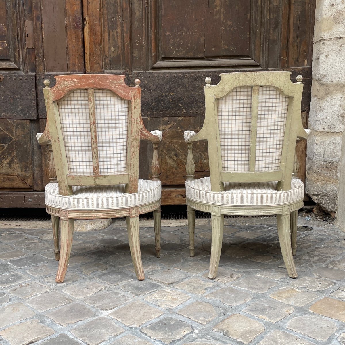 Pair Of Louis XVI Armchairs-photo-3