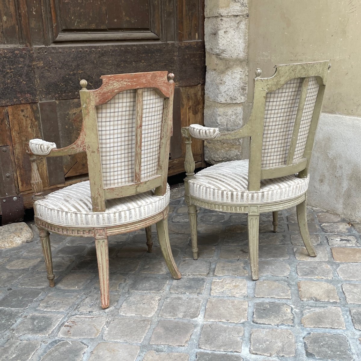 Pair Of Louis XVI Armchairs-photo-4