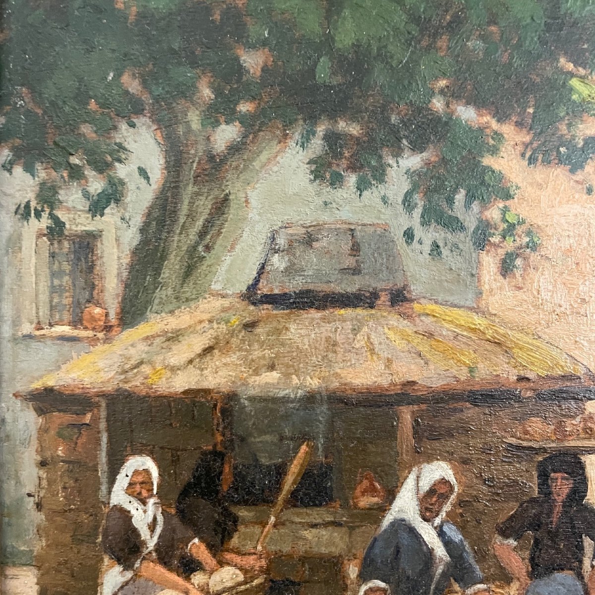 Le Village Corse Oil Signed Belnet-photo-2