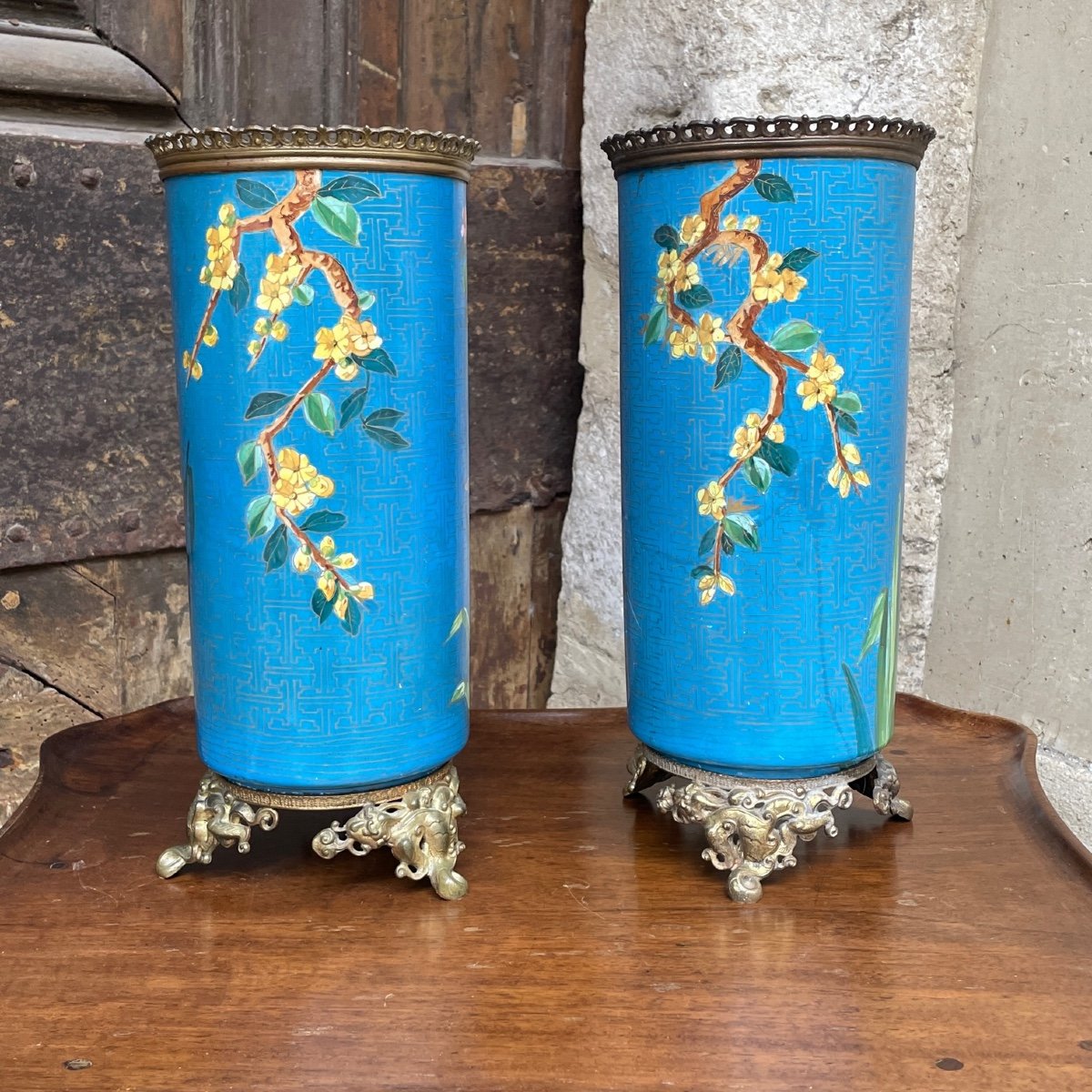 Pair Of Napoleon III Vases-photo-2