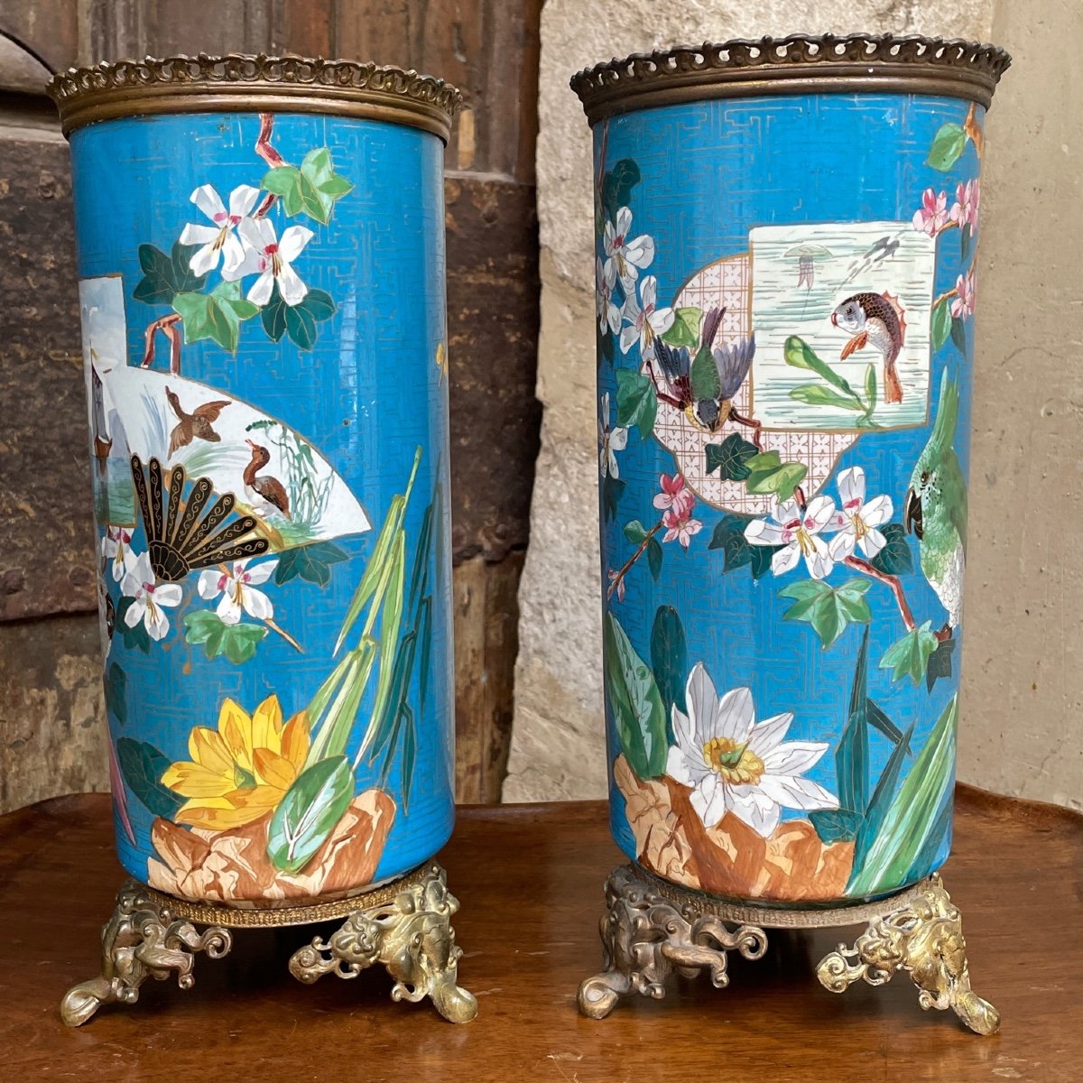 Pair Of Napoleon III Vases-photo-3