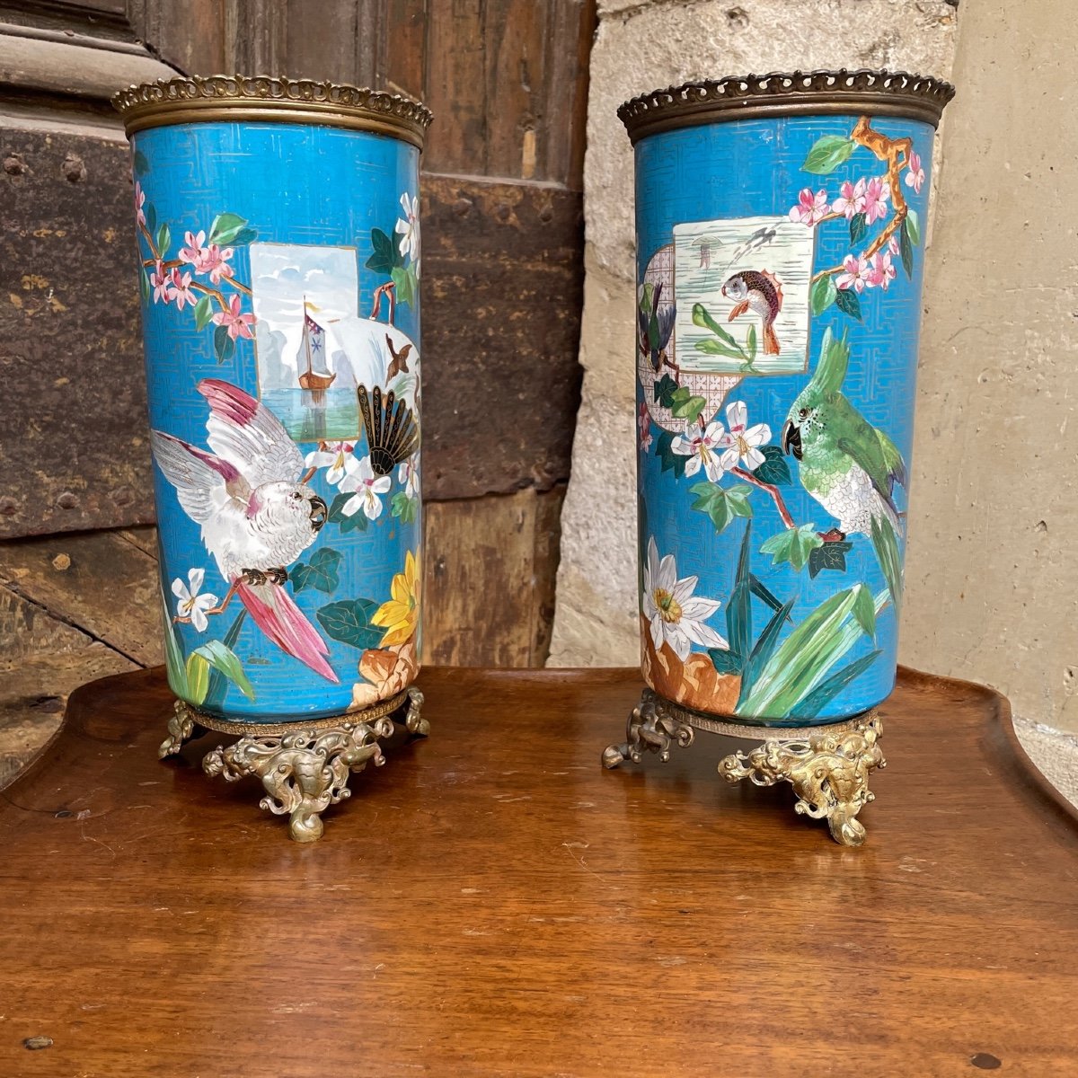 Pair Of Napoleon III Vases