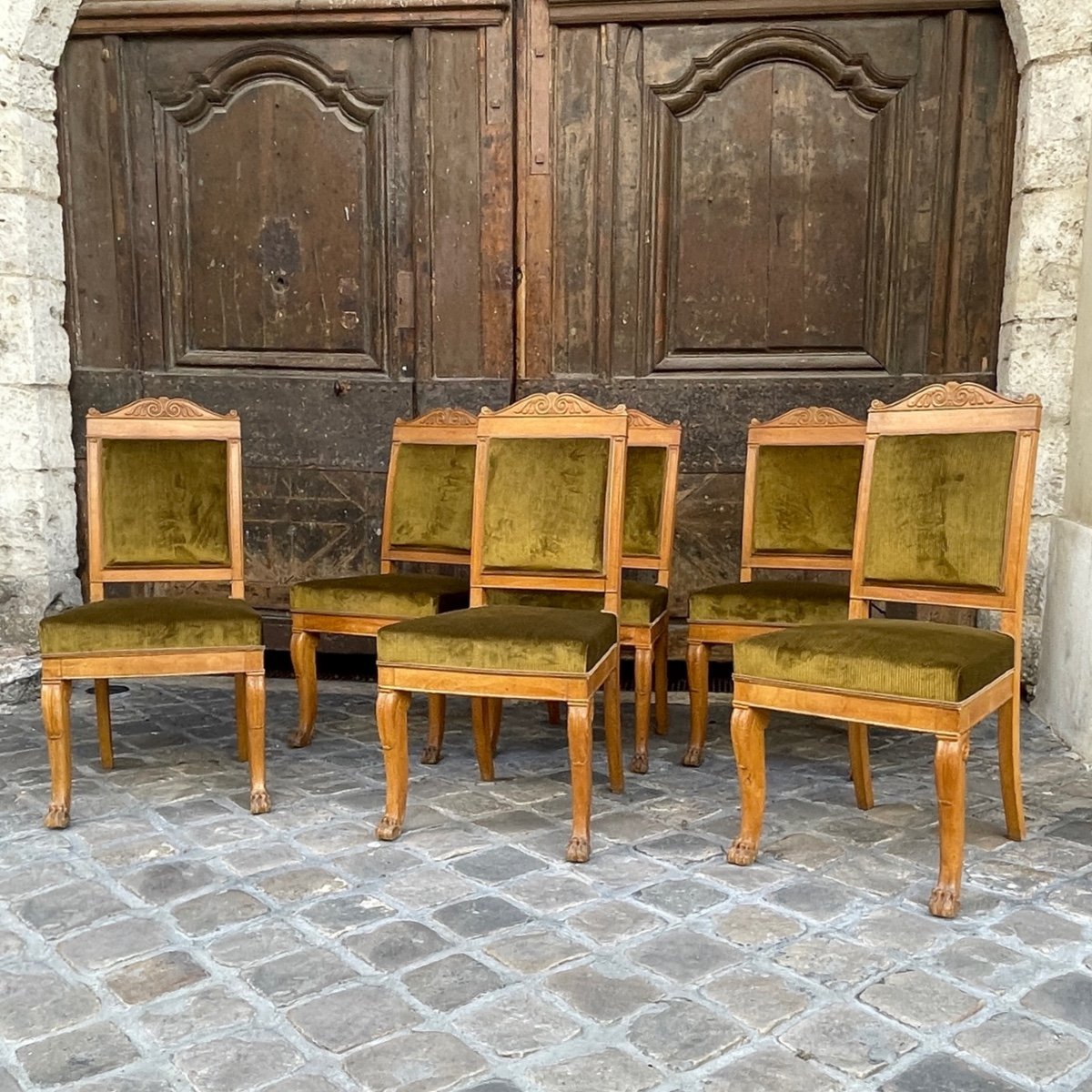 6 Restoration Chairs Stamped Jacob-photo-3