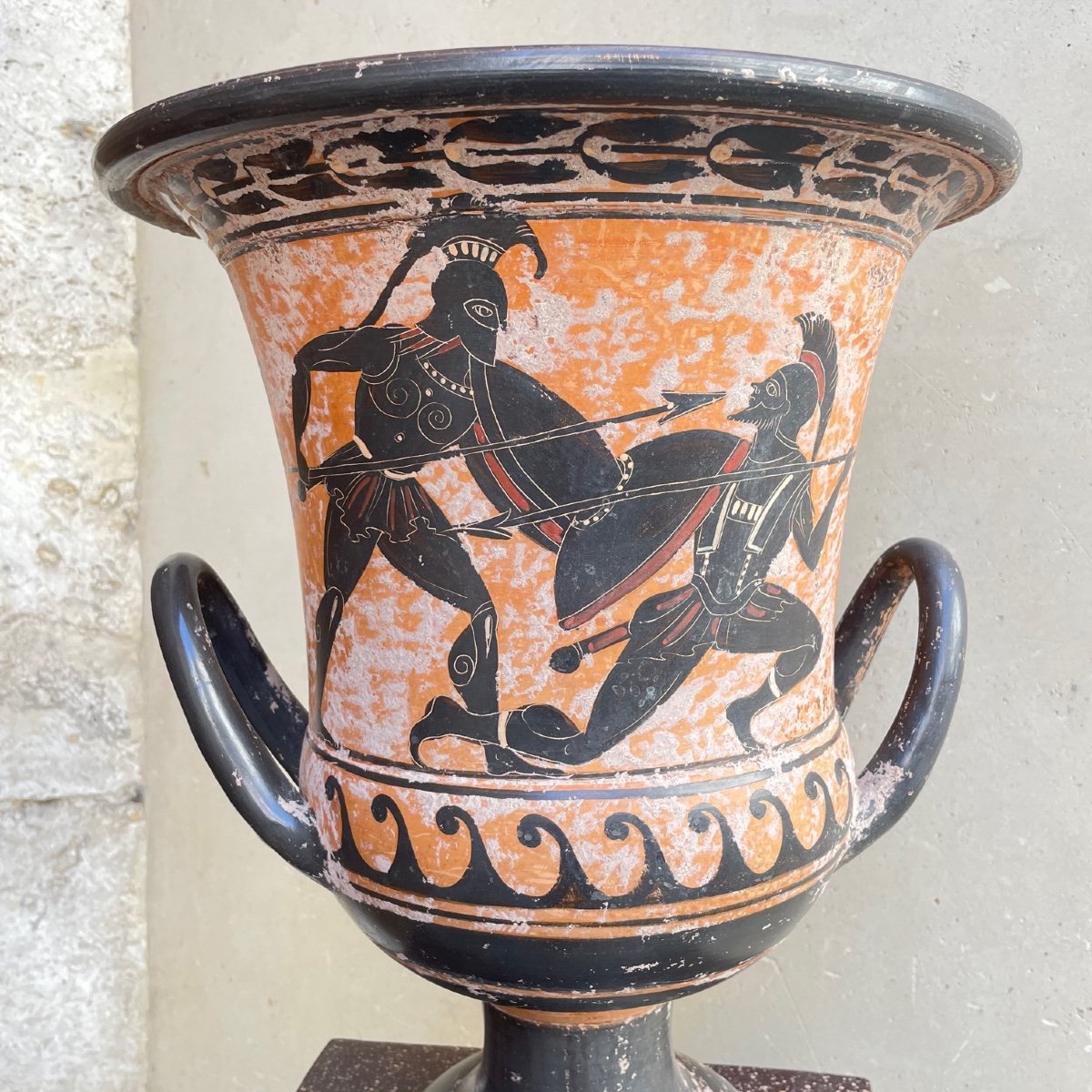 Large Greek Crater Vase-photo-4