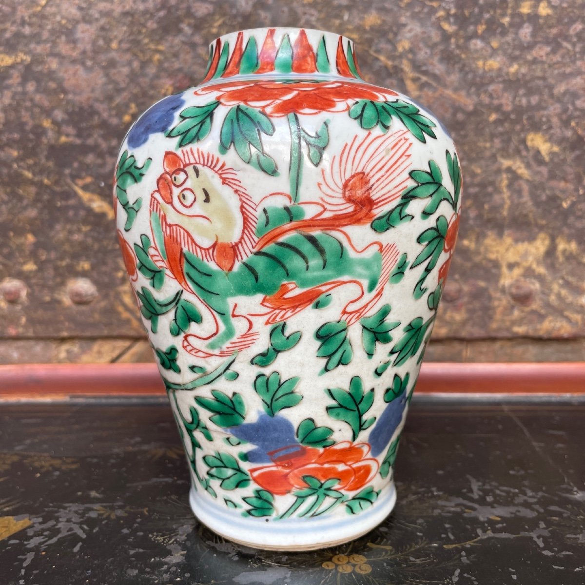 Vase Chinois Aux Dragons