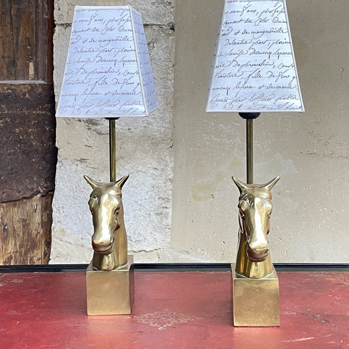 Pair Of Horse Head Lamps-photo-3