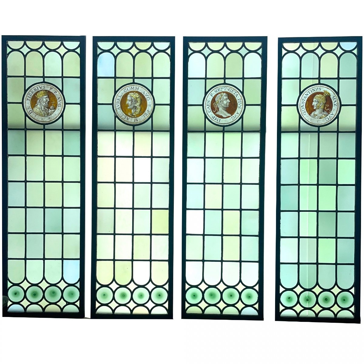 Stained Glass Window To The Emperors (208 X 176 Cm)