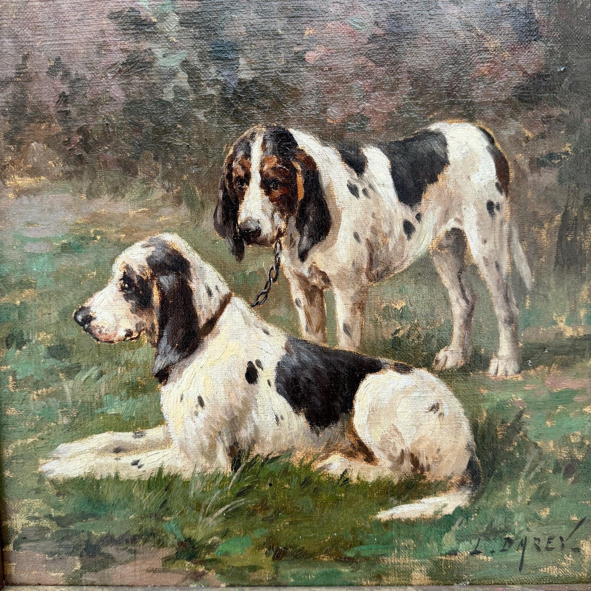 Hunting Dogs, Louis Darey (1863-1914)-photo-4