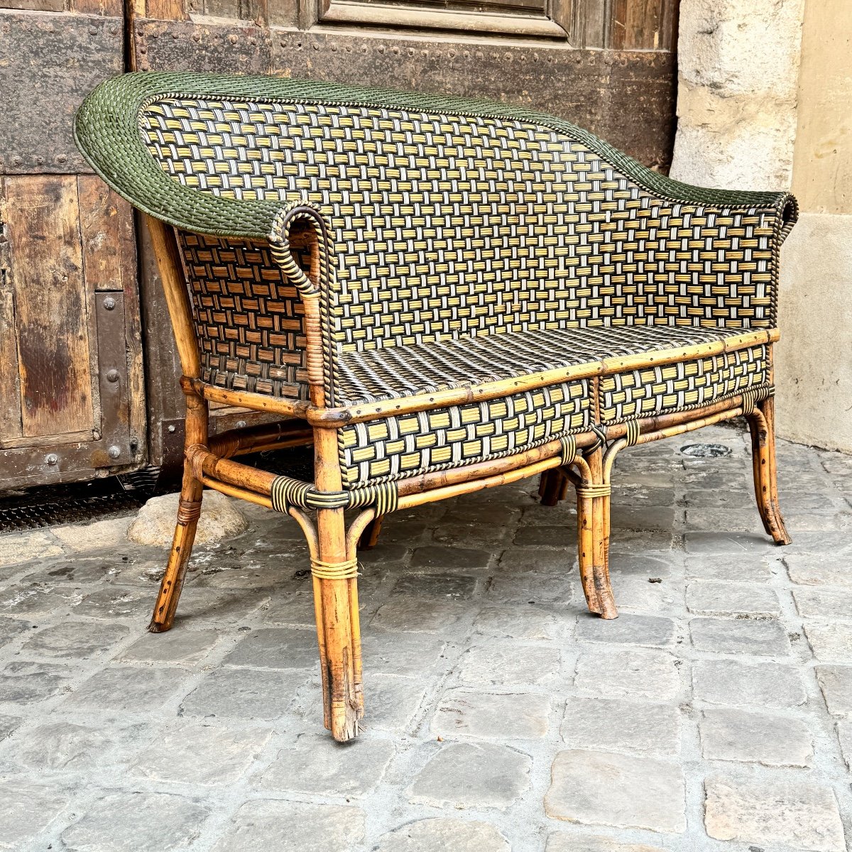 Rattan Bench-photo-3