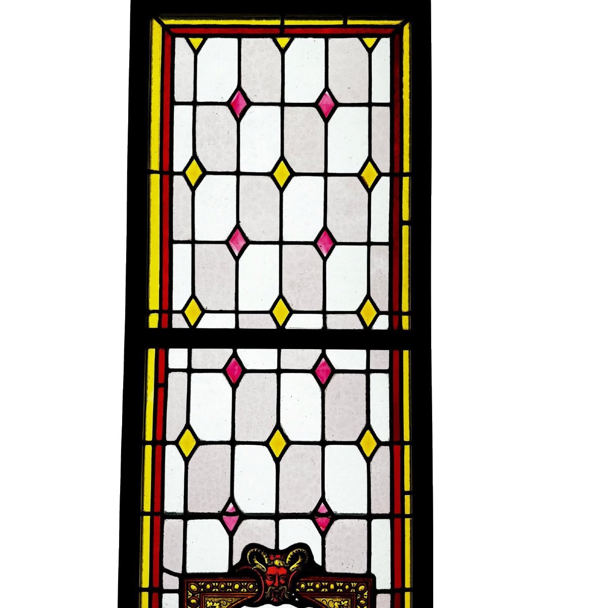 Stained Glass Window With Oriental Dancer (219 X 45 Cm)-photo-4