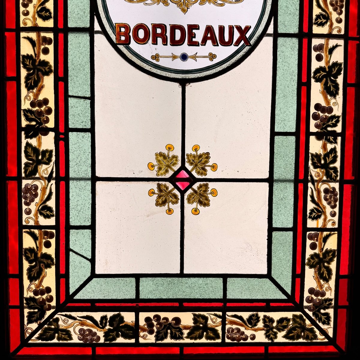 Stained Glass Windows Bordeaux (131 X 65.5 Cm)-photo-3