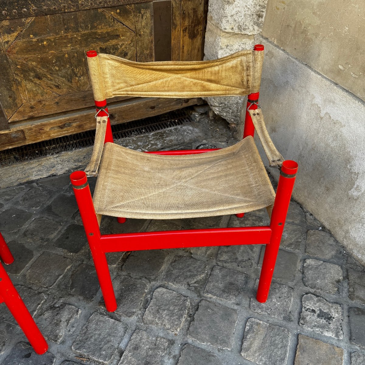 Pair Of Safari Armchairs-photo-3