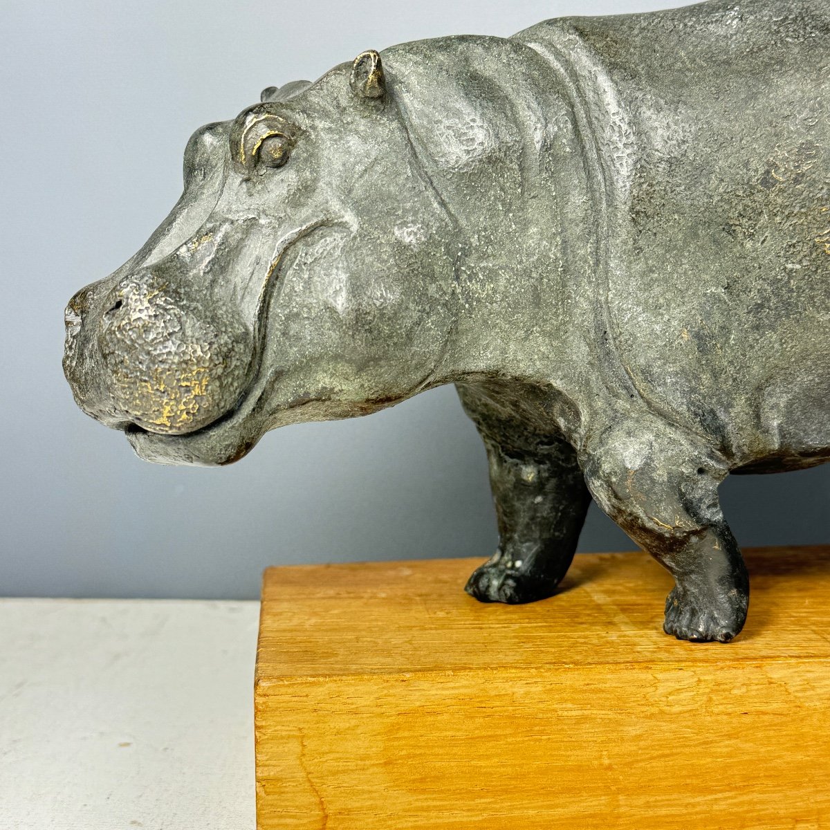 Bronze Hippopotamus-photo-2