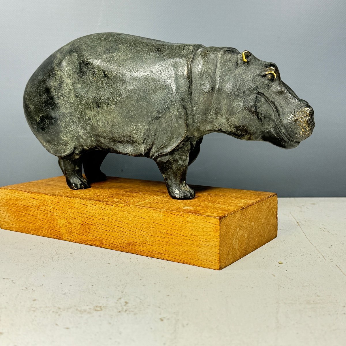 Bronze Hippopotamus-photo-3