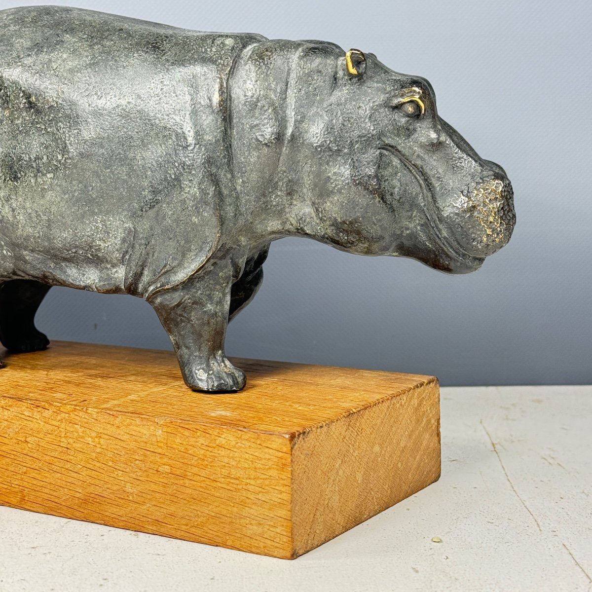 Bronze Hippopotamus-photo-1