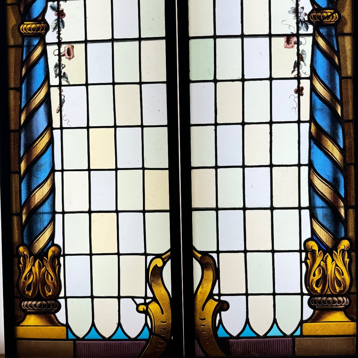 Stained Glass Architectural Stained Glass (h174cm L102cm)-photo-3