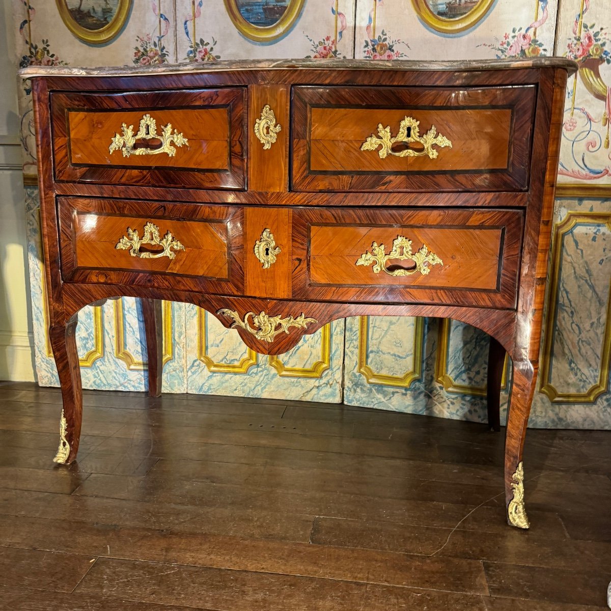 Regency Sauteuse Chest Of Drawers (l110cm)