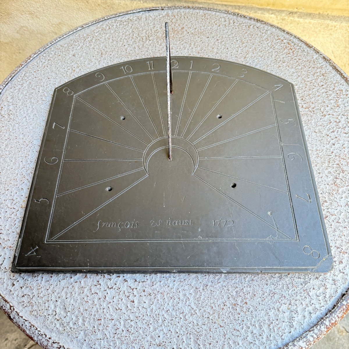 18th Century Slate Sundial-photo-2