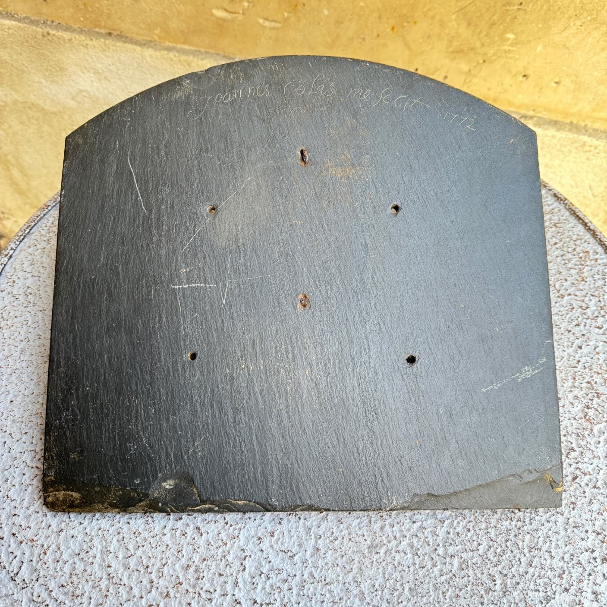 18th Century Slate Sundial-photo-4