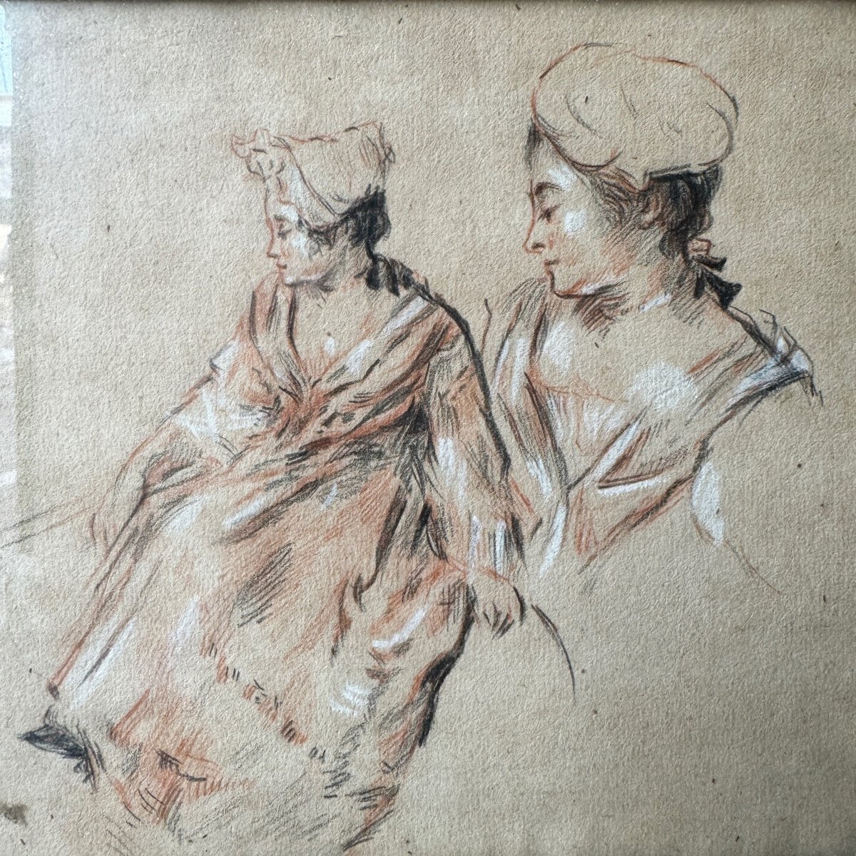 Drawing After Antoine Watteau-photo-3